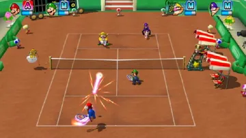 Mario Power Tennis screen shot game playing